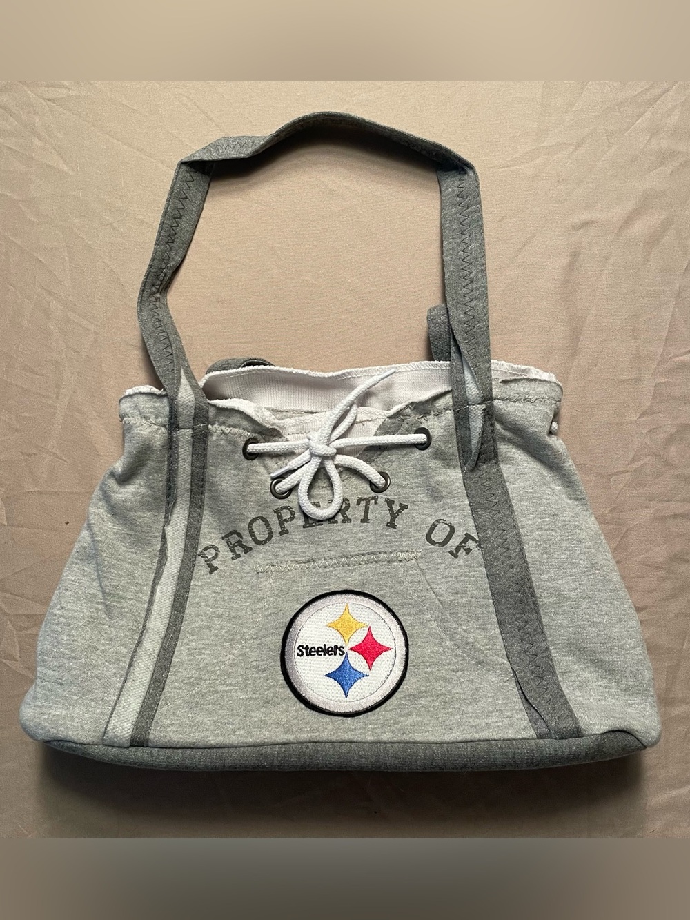 NFL Pittsburgh Steelers Sweatshirt Shoulder Bag Purse Tote Bag by Littlearth